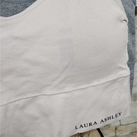 Laura Ashley 3pk longline ribbed active athletic lounge bras bralettes plus size - Picture 11 of 11